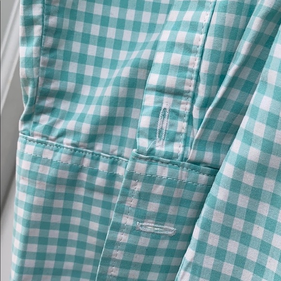 J.Crew Mint Gingham Top. Size 8 - Picture 4 of 4